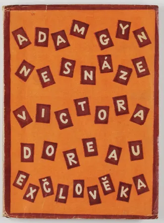 Linogravura Capek - Nesnáze Victora Doreau Exčlověka