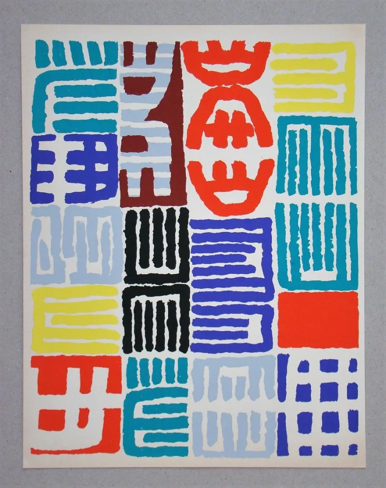 Estêncil Capogrossi - Abstract composition