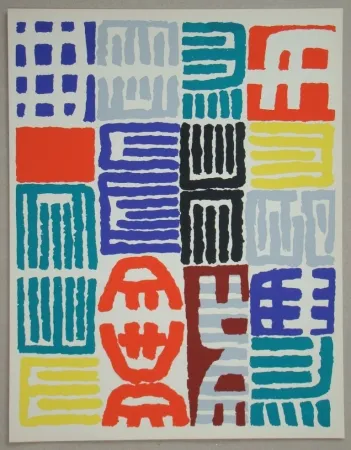 Estêncil Capogrossi - Composition