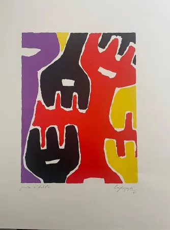 Litografia Capogrossi - Composizione per XX Siecle