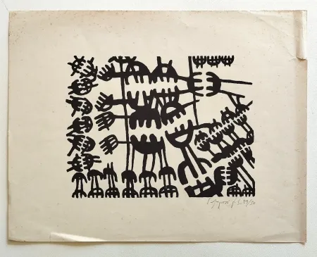 Litografia Capogrossi - Forma 2