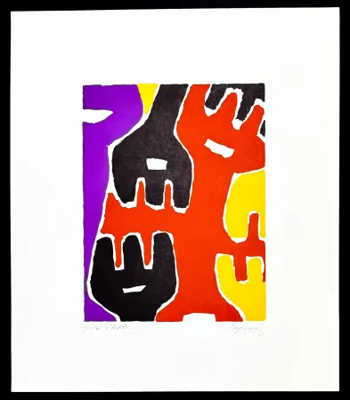 Sem Técnica Capogrossi - Giuseppe Capogrossi (1900–1972) - Zincography on paper - 1961