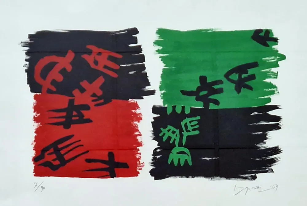 Litografia Capogrossi - Litografia 1969