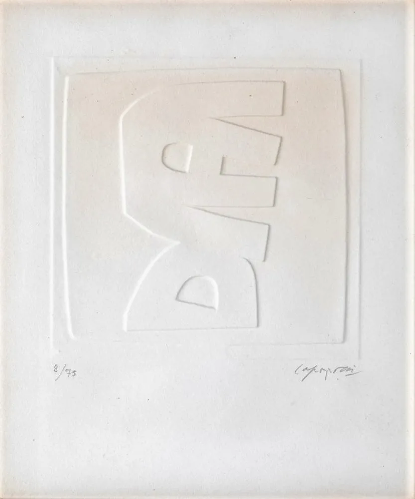 Relevo Capogrossi - Rilievo bianco