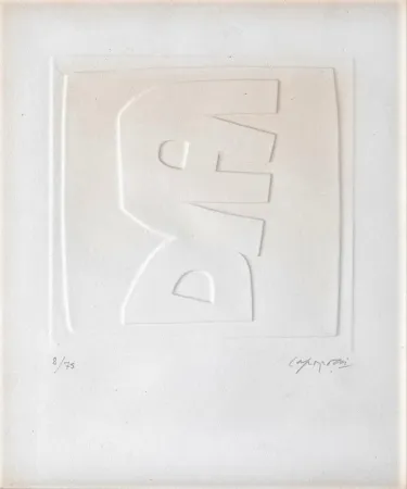 Relevo Capogrossi - Rilievo bianco