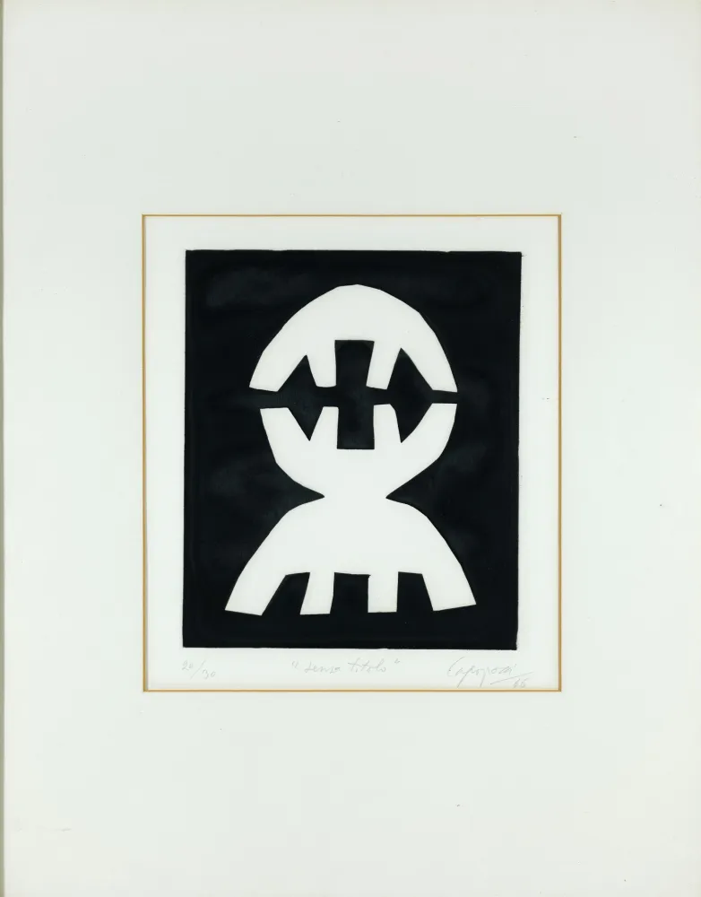 Água-Tinta Capogrossi - Senza titolo