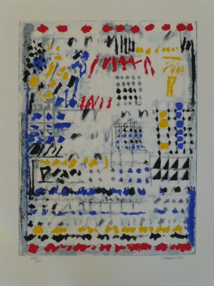 Serigrafia Cargaleiro - Sans titre 