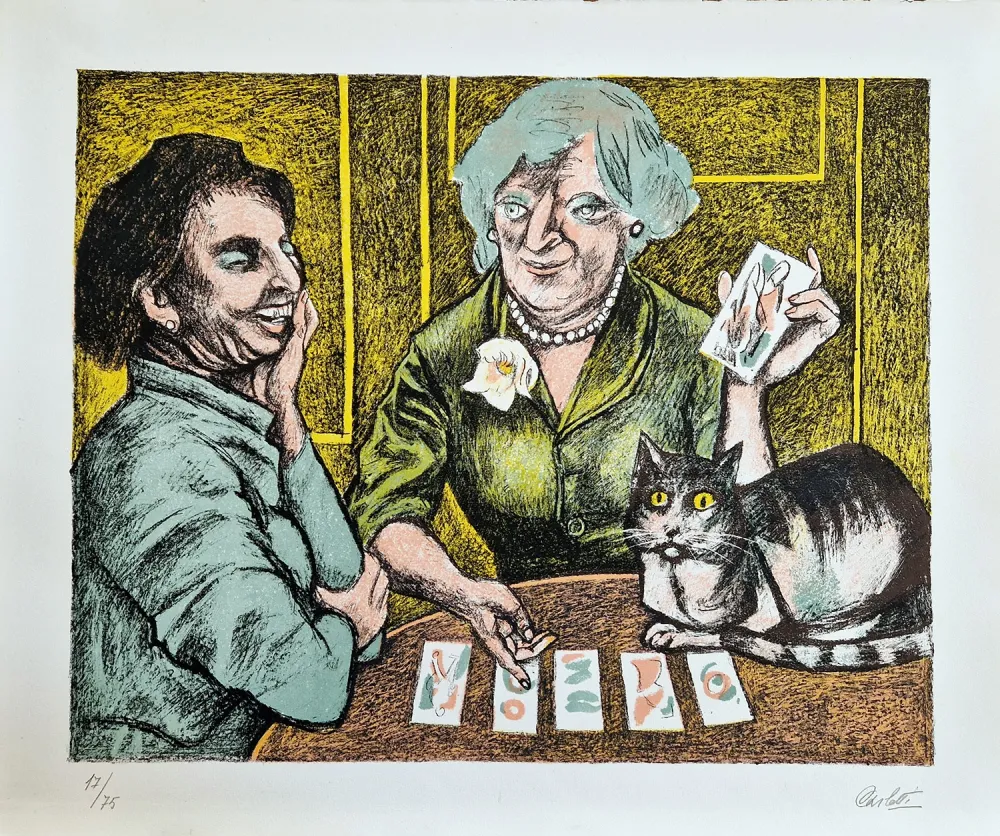 Litografia Carletti - I tarocchi
