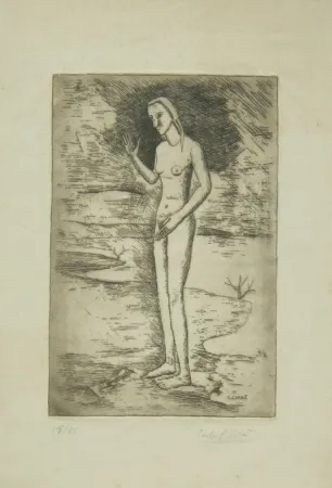 Gravura Carra - La nascita di Venere, 1923