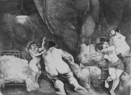 Água-Forte Carrera - Il ratto delle Sabine