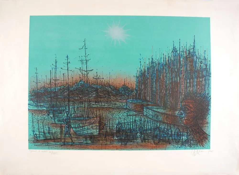 Litografia Carzou - Bateau