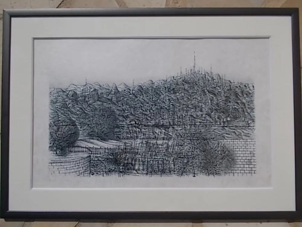 Litografia Carzou - La Colline