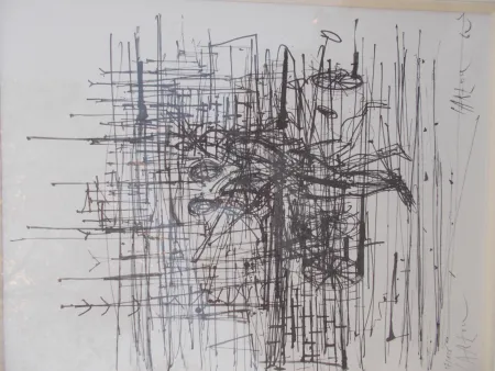 Litografia Carzou - Le champ de bataille