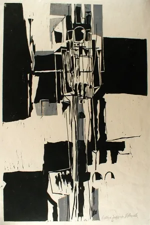 Xilogravura Casarella - Gothic Tower