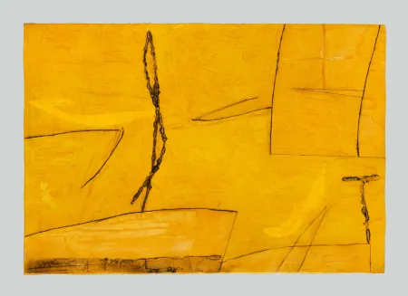 Água-Forte E Água-Tinta Cascella - Composizione gialla