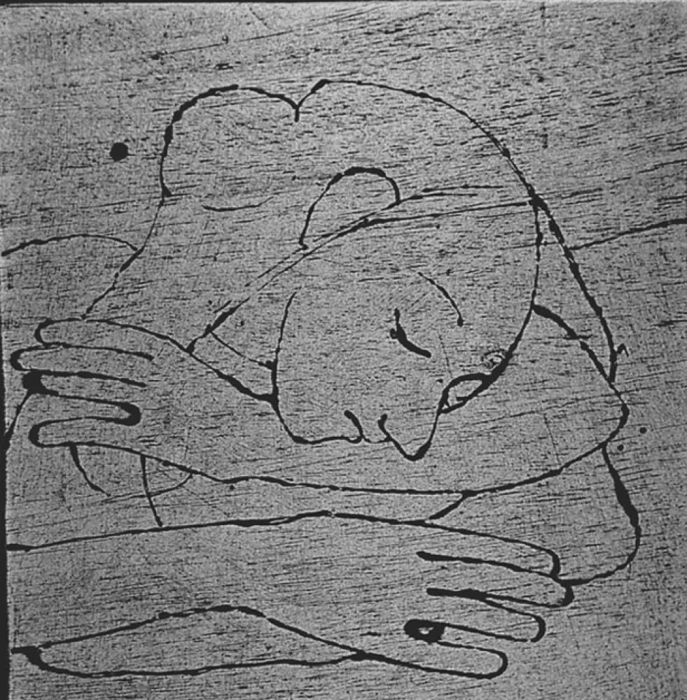 Xilogravura Casorati - Donna che si riposa