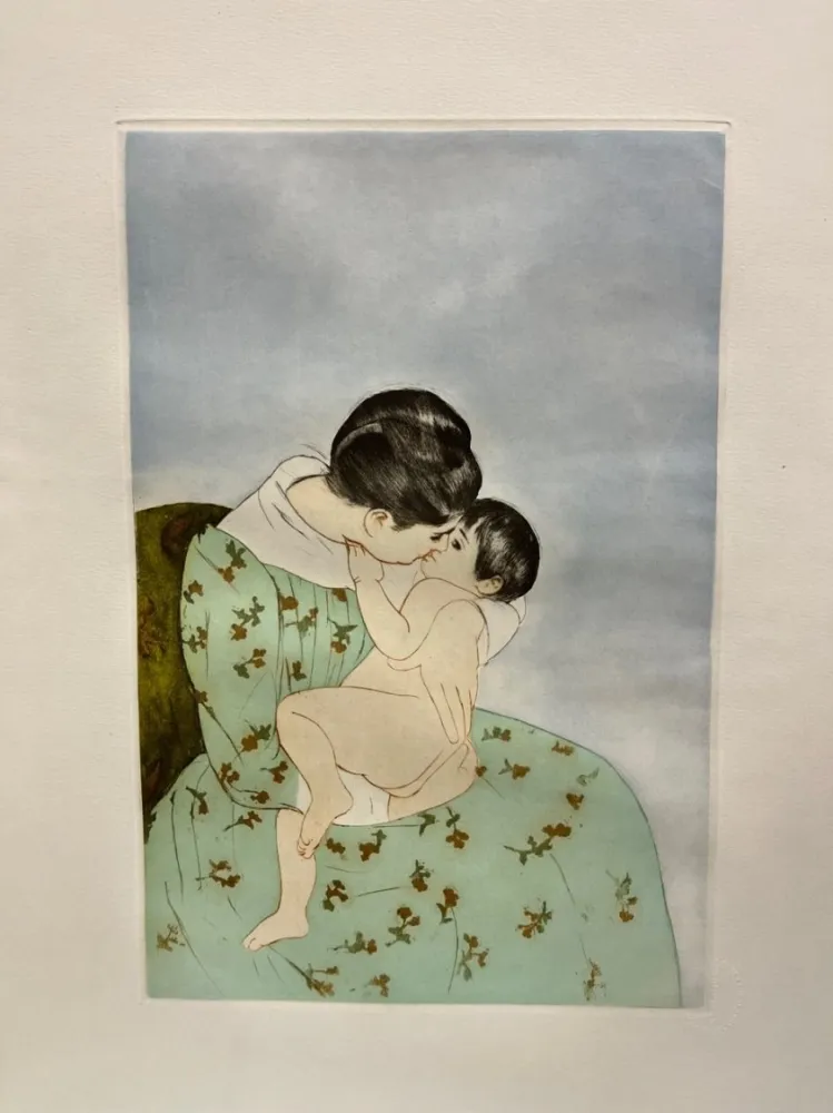 Ponta-Seca Cassatt - Le baiser maternel