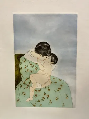 Ponta-Seca Cassatt - Le baiser maternel