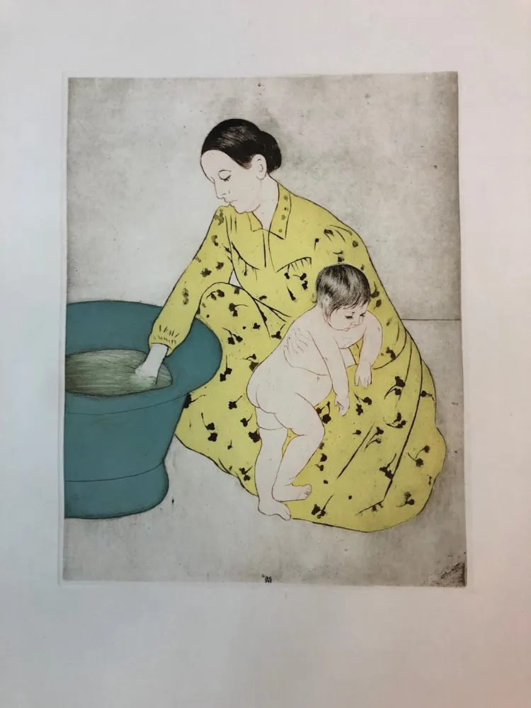 Água-Forte Cassatt - The Bath