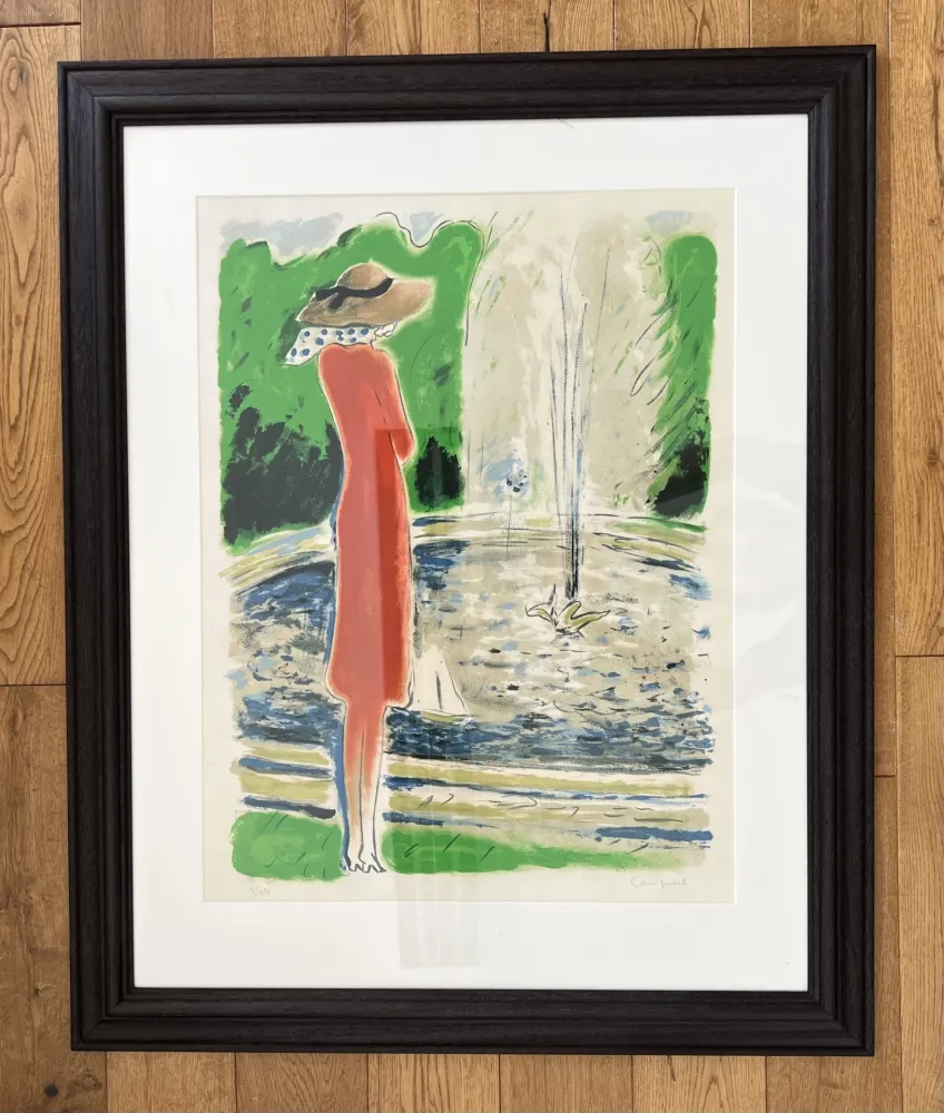 Litografia Cassigneul  - Le Jet d’eau