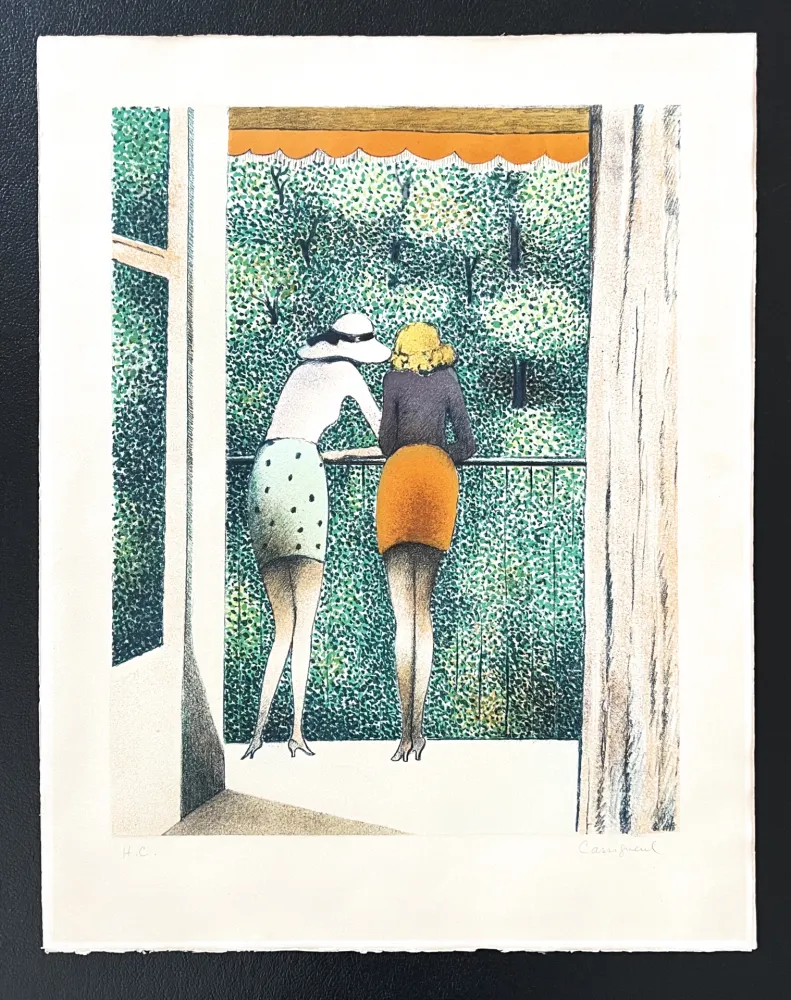 Litografia Cassigneul  - Les deux amis 