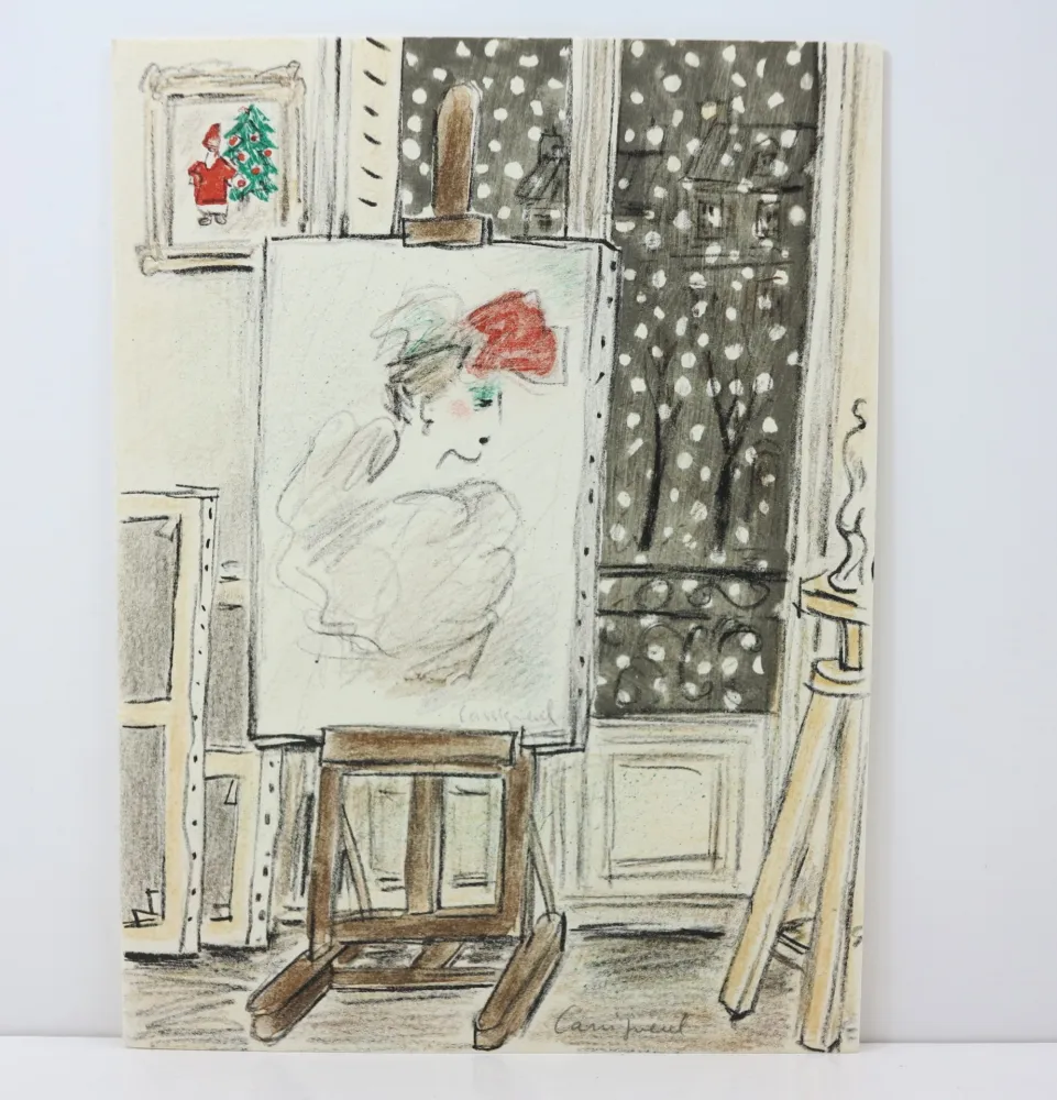 Litografia Cassigneul  - Lithographie signée. 