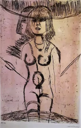 Gravura Cassinari - Figura