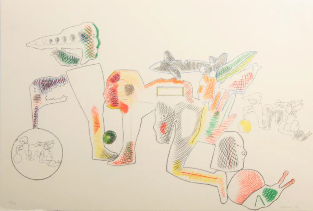 Litografia Castillo - Carpeta 12 Aniversari Galeria Joan Prats