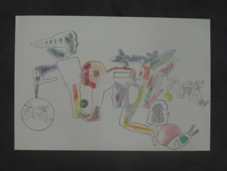 Litografia Castillo - Hommage à Joan Prats