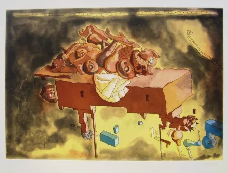 Litografia Castillo - The Manhattan Bank