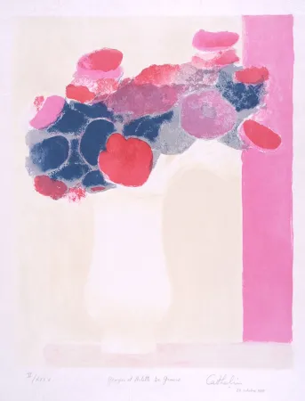 Litografia Cathelin - Anémones 2 - Anemones 2