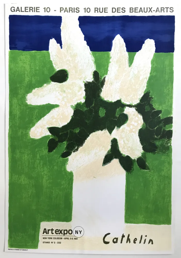 Cartaz Cathelin - Galerie 10 Paris / Art expo N.Y.