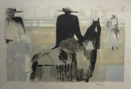 Litografia Cathelin - Les picadors