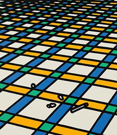 Serigrafia Caulfield - Et moi je suis seul dans ma demeure