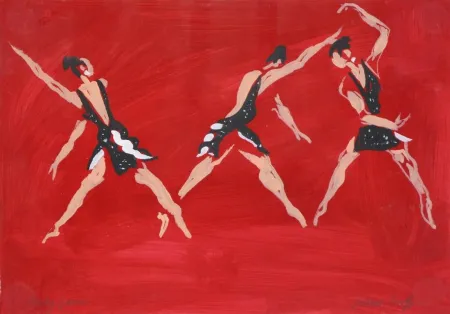 Sem Técnica Caulfield - Untitled (Female Costume Design for “Party Game” 1984