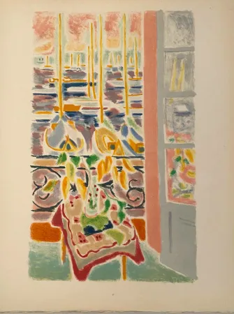 Litografia Cavailles - Fenêtre ouverte