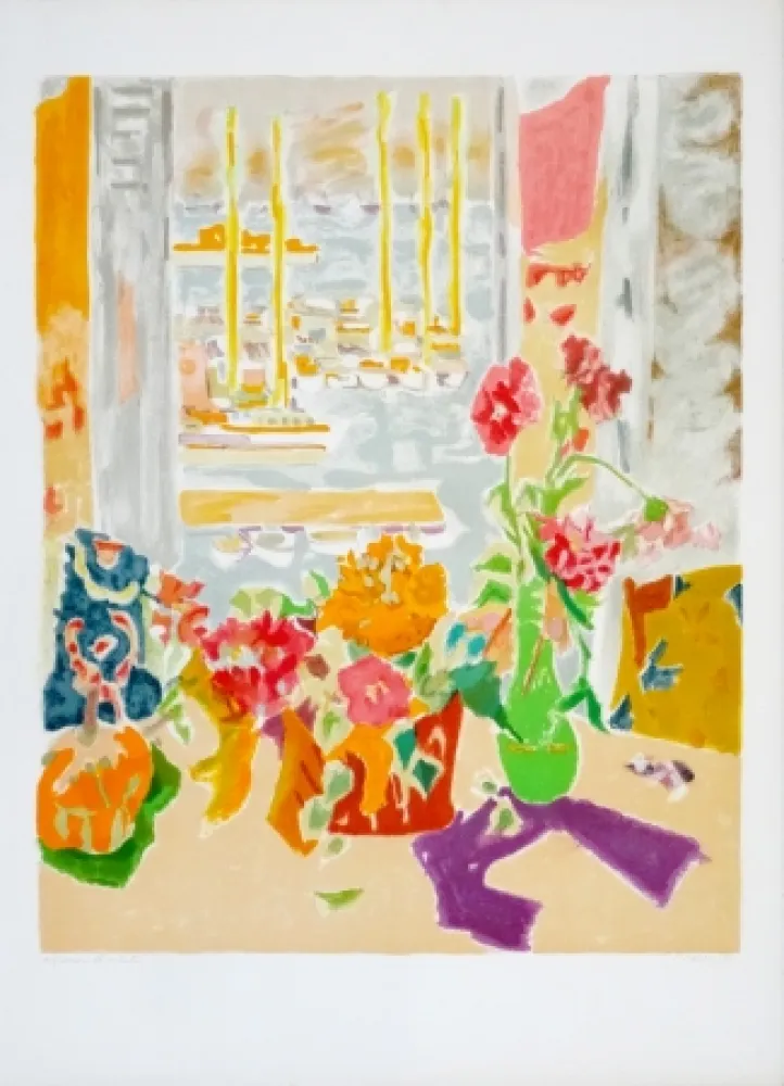 Litografia Cavailles - Fenêtre ouverte