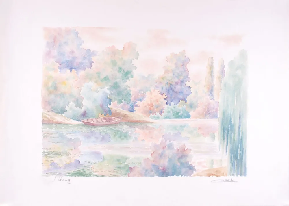 Litografia Cavalle - L'étang