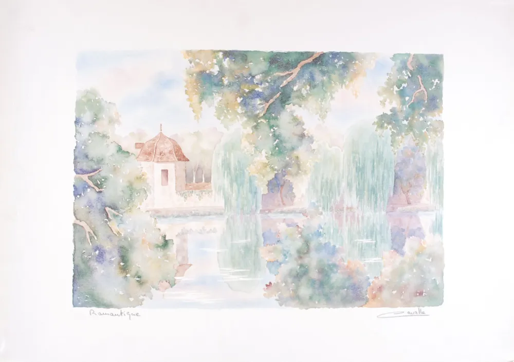 Litografia Cavalle - Romantique