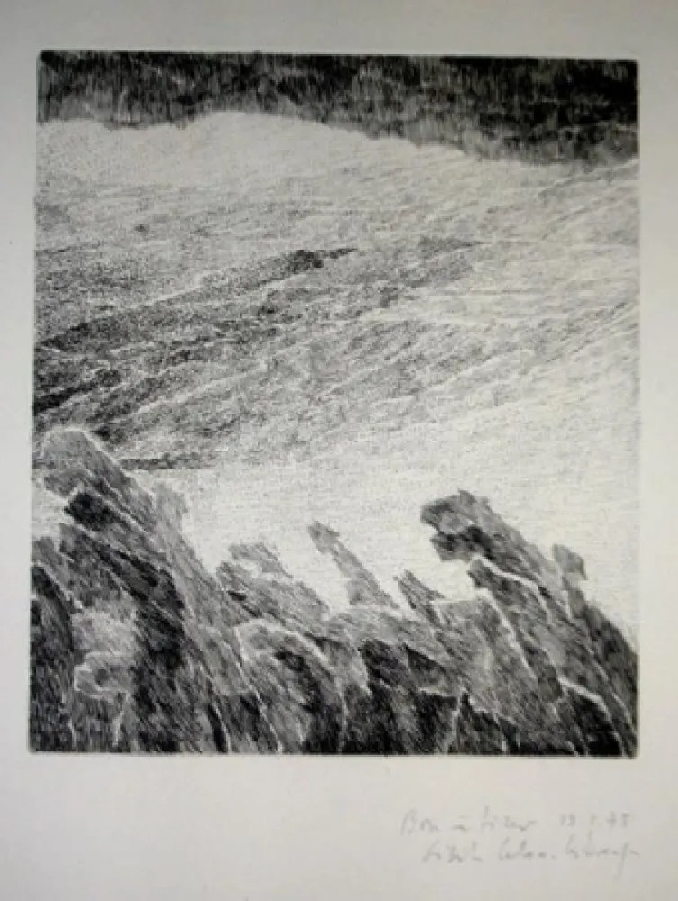 Gravura Celan Lestrange - Bei wein