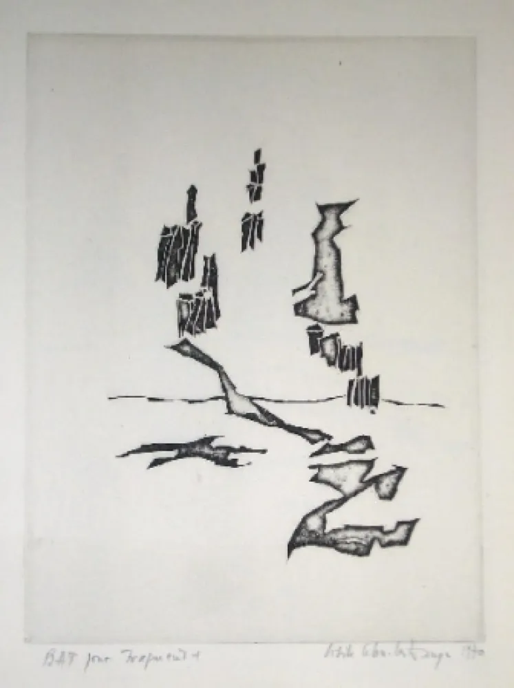 Gravura Celan Lestrange - Fragment 1 -pl1