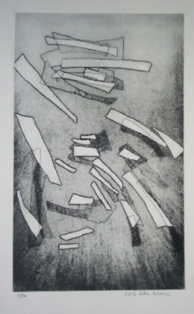 Água-Forte Celan Lestrange - Inachevé