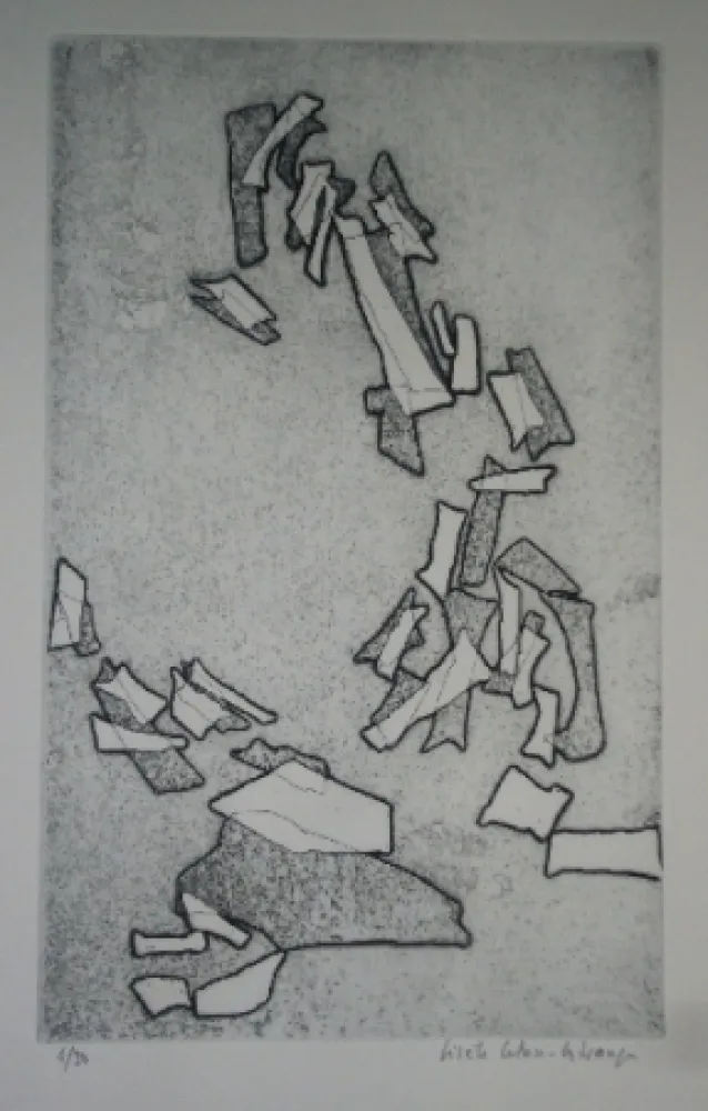 Água-Forte Celan Lestrange - Inachevé