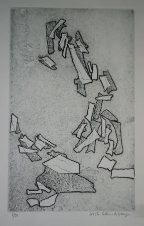 Água-Forte Celan Lestrange - Inachevé