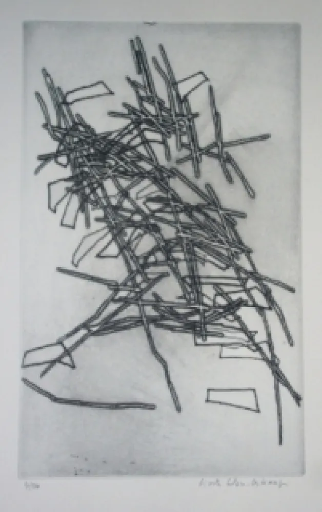 Água-Forte Celan Lestrange - Inachevé