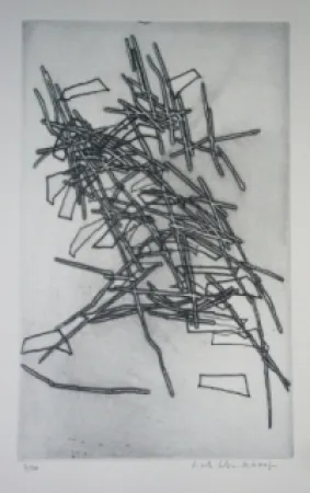 Água-Forte Celan Lestrange - Inachevé