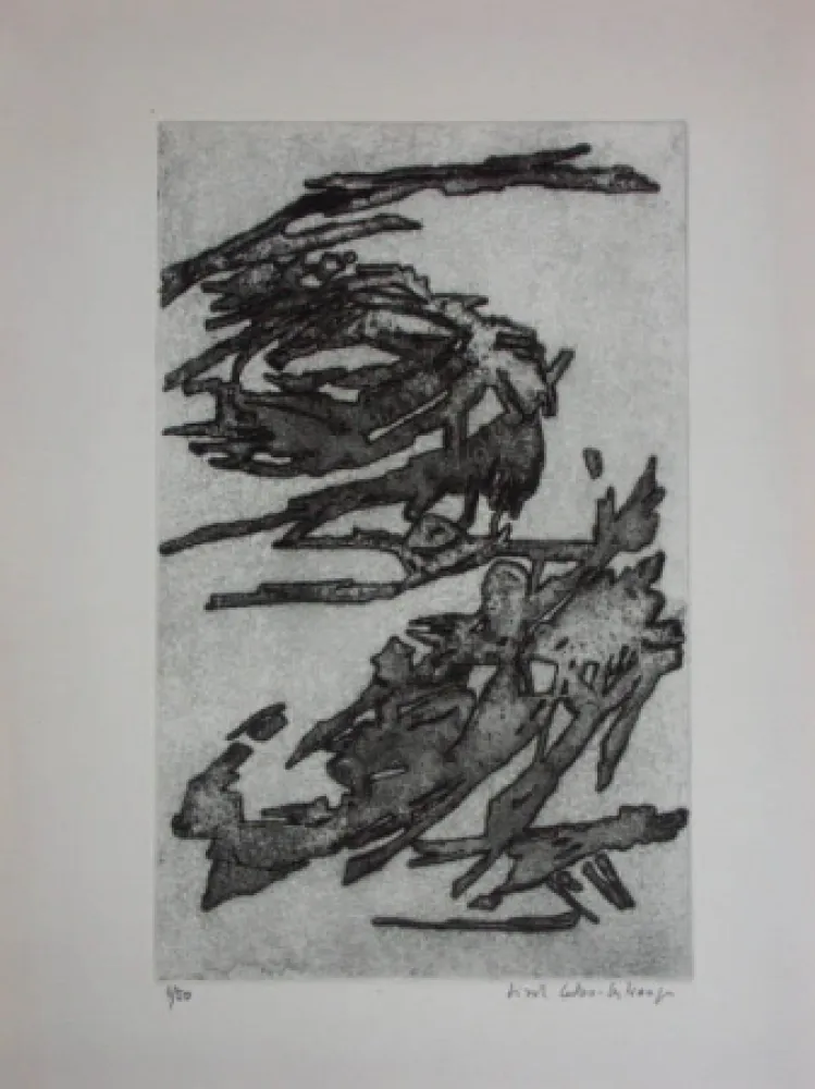 Água-Forte Celan Lestrange - L'inachevé 1