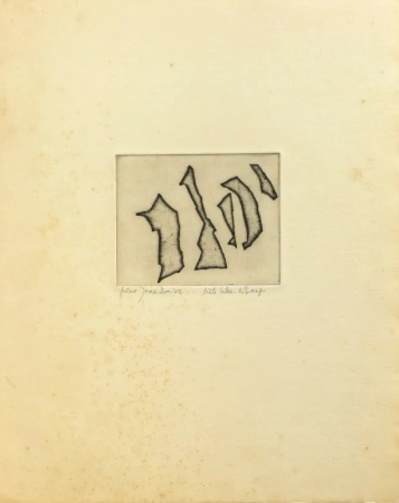 Gravura Celan Lestrange - Nos frères/ Unsere Brüder 