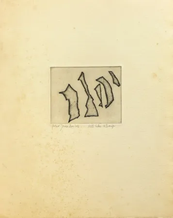 Gravura Celan Lestrange - Nos frères/ Unsere Brüder 