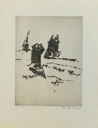 Gravura Celan Lestrange - Sans titre